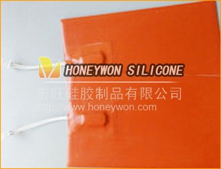 Silicone rubber pad heaters with thermal protector